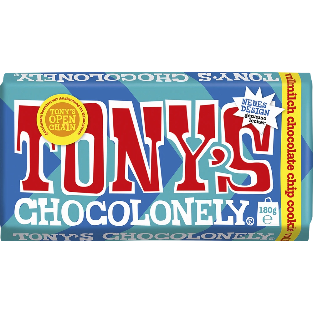 Шоколад молочный с кусочками печенья и шоколада TONY'S, 180 гр (Нидерланды)