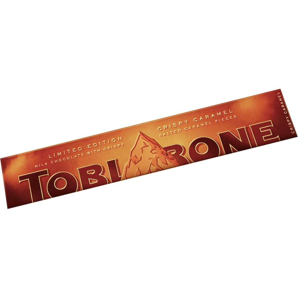 Шоколад молочный с хрустящей карамелью Toblerone, 340 гр