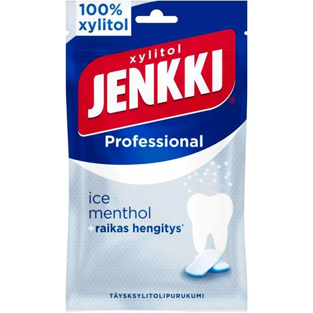 Жевательная резинка JENKKI ORIGINAL ЛЕДЯНОЙ МЕНТОЛ с ксилитом