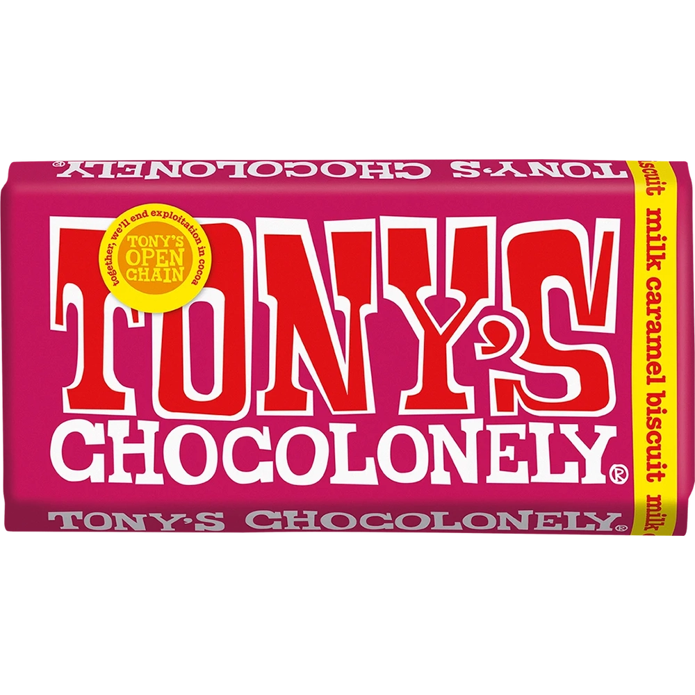 Шоколад молочный с карамелью TONY'S , 180 гр (Нидерланды)